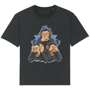 T-Shirt 3 singes Ample Unisexe - Creer Son T-Shirt 2 T Shirt 3 singes Ample Unisexe Crer Son T Shirt 3