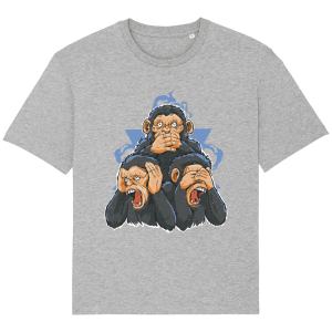 T-Shirt 3 singes Ample Unisexe - Creer Son T-Shirt 3 T Shirt 3 singes Ample Unisexe Crer Son T Shirt 4