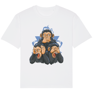T-Shirt 3 singes Ample Unisexe - Creer Son T-Shirt 4 T Shirt 3 singes Ample Unisexe Crer Son T Shirt 5