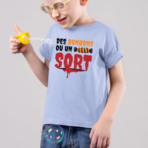 T-Shirt Enfant Des bonbons ou un sort 9 T Shirt Enfant Des bonbons ou un sort 2265 9