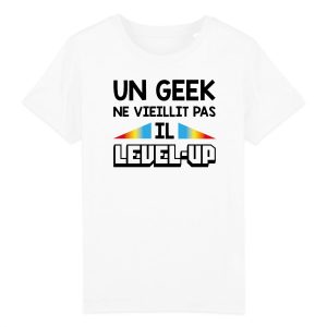 T-Shirt Enfant Geek level-up T-Shirt Enfant Geek level-up