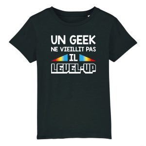 T-Shirt Enfant Geek level-up T-Shirt Enfant Geek level-up