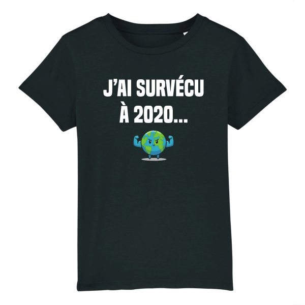 T-Shirt Enfant J’ai survecu a 2020