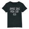 T-Shirt Enfant Jamais sans mon chat