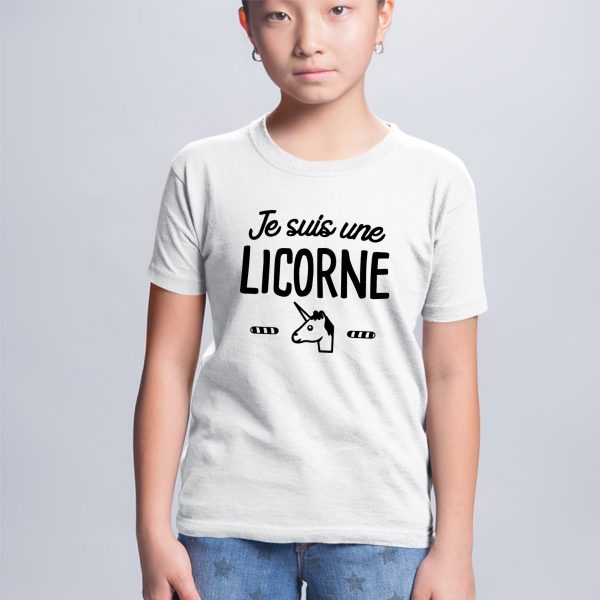 T-Shirt Enfant Je suis une licorne