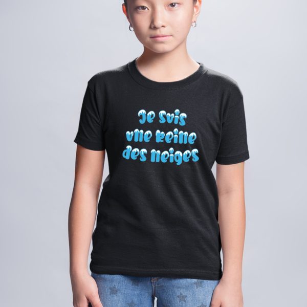 T-Shirt Enfant Je suis une reine des neiges