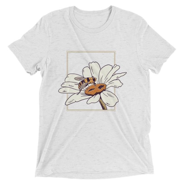 T-shirt Abeille butine une fleur