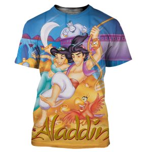 T shirt Aladdin All Over Crer Son T Shirt 3