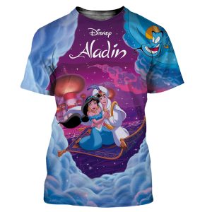 T shirt Aladdin All Over Crer Son T Shirt 4