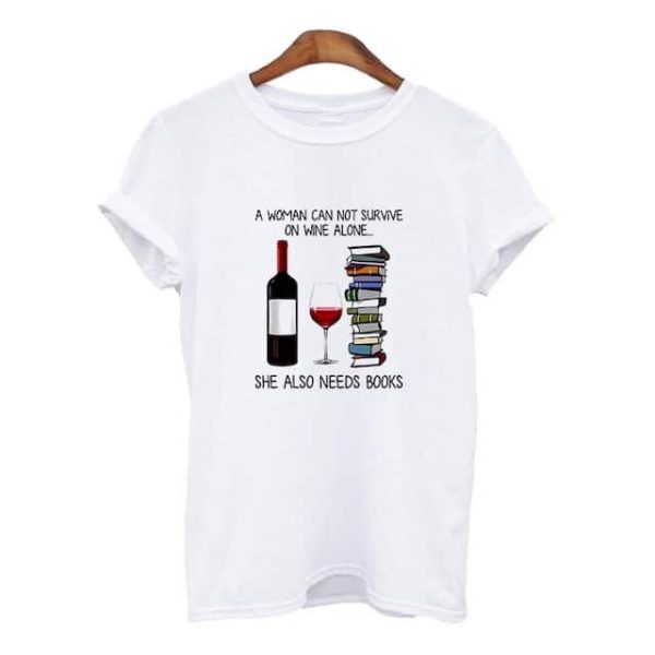T-shirt Alcool et livres femme – Creer Son T-Shirt