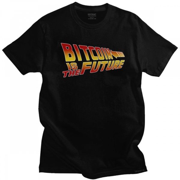 T-shirt Bitcoin Parodie Retour vers le Future