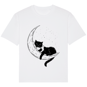 T-Shirt Chat qui lit sur la lune T-Shirt Chat qui lit sur la lune