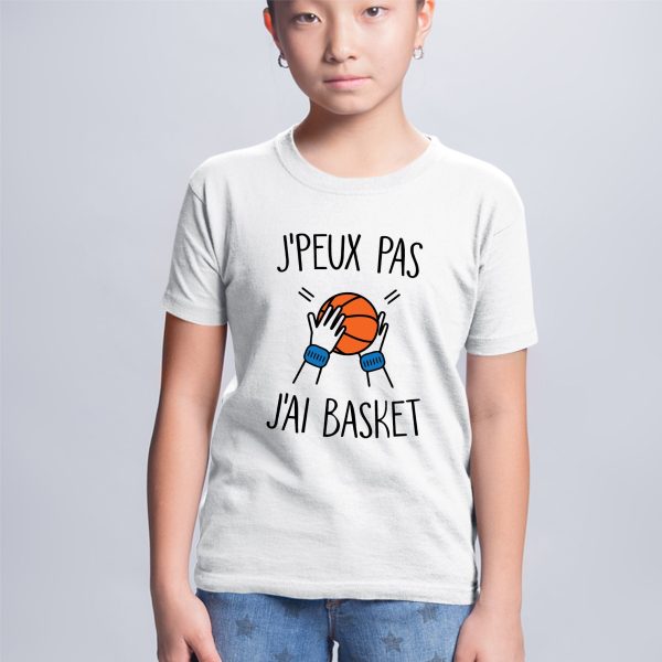 T-Shirt Enfant J’peux pas j’ai basket