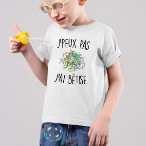 T Shirt Enfant Jpeux pas jai btise 7654 1