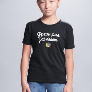 T-Shirt Enfant J'peux pas j'ai dessin 1 T Shirt Enfant Jpeux pas jai dessin 4587 2
