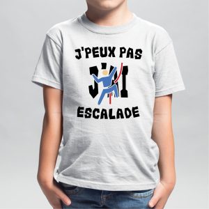 T Shirt Enfant Jpeux pas jai escalade 2616 1