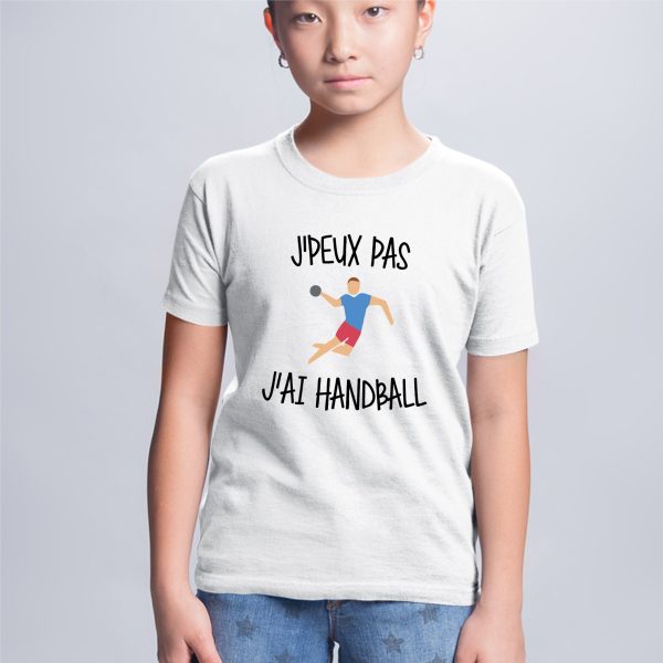 T-Shirt Enfant J’peux pas j’ai handball