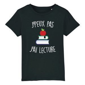 T-Shirt Enfant J’peux pas j’ai lecture
