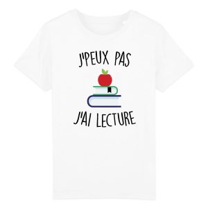 T-Shirt Enfant J’peux pas j’ai lecture