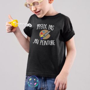 T Shirt Enfant Jpeux pas jai peinture 5280 2