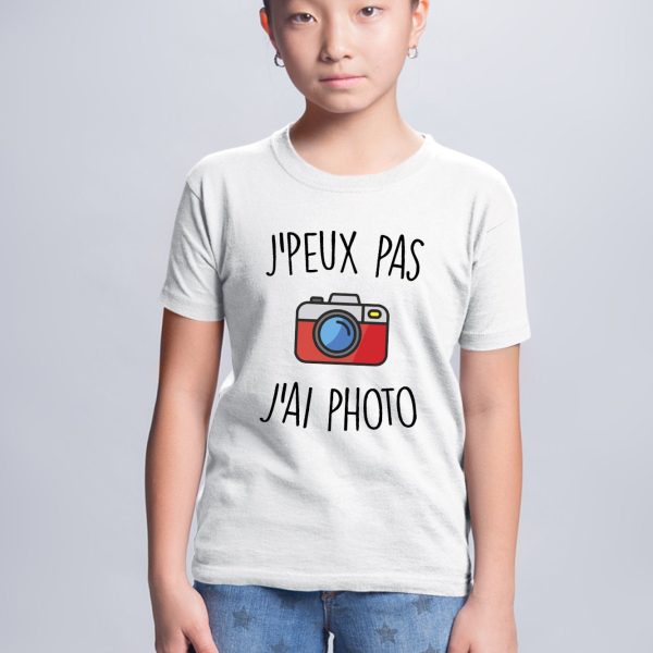 T-Shirt Enfant J’peux pas j’ai photo
