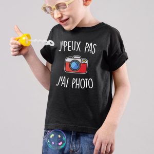 T-Shirt Enfant J’peux pas j’ai photo