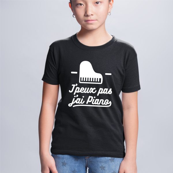 T-Shirt Enfant J’peux pas j’ai piano