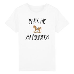 T-Shirt Enfant J’peux pas j’ai equitation