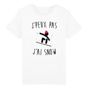 T-Shirt Enfant J’peux pas j’ai snow