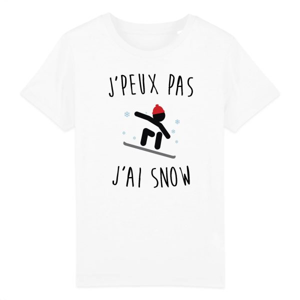 T-Shirt Enfant J’peux pas j’ai snow