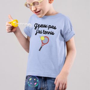 T-Shirt Enfant J'peux pas j'ai tennis 9 T Shirt Enfant Jpeux pas jai tennis 8994 9