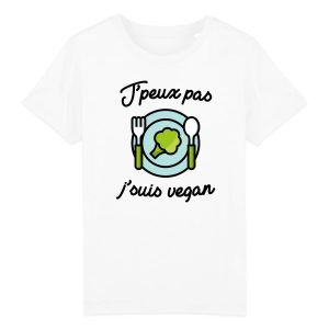 T-Shirt Enfant J’peux pas j’suis vegan