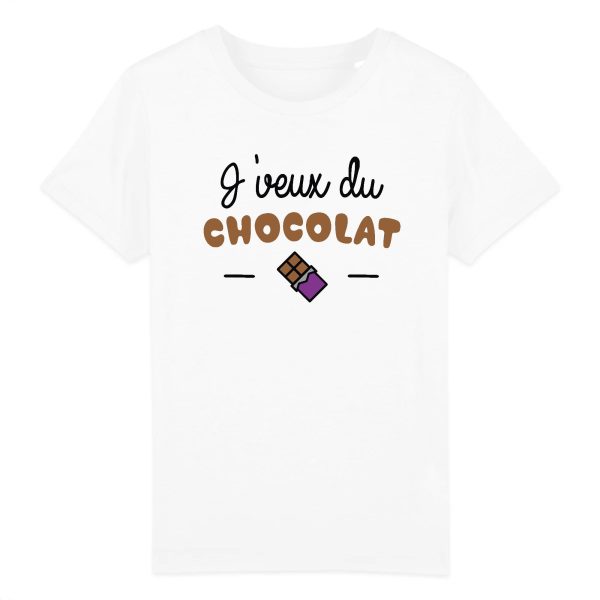 T-Shirt Enfant J’veux du chocolat