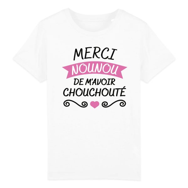 T-Shirt Enfant Merci nounou de m’avoir chouchoute