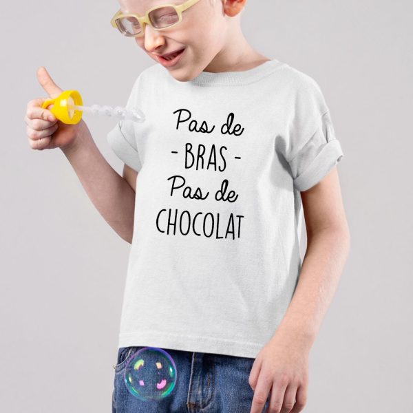 T-Shirt Enfant Pas de bras pas de chocolat