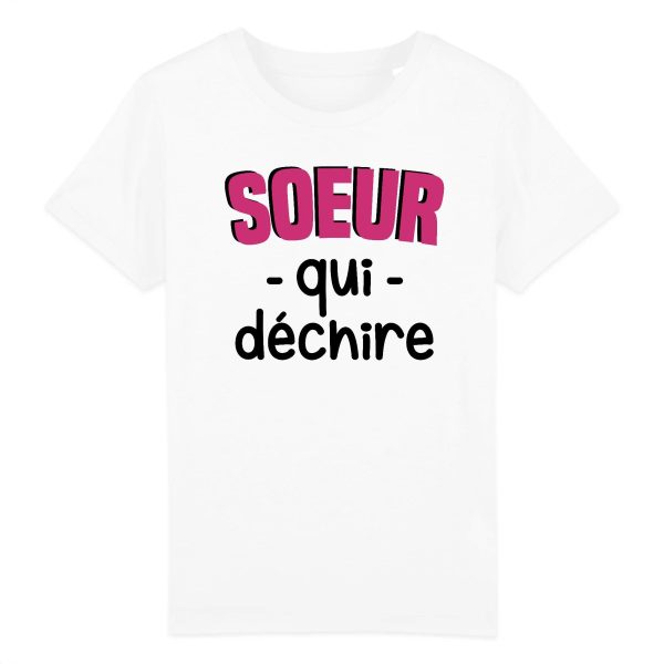 T-Shirt Enfant Soeur qui dechire