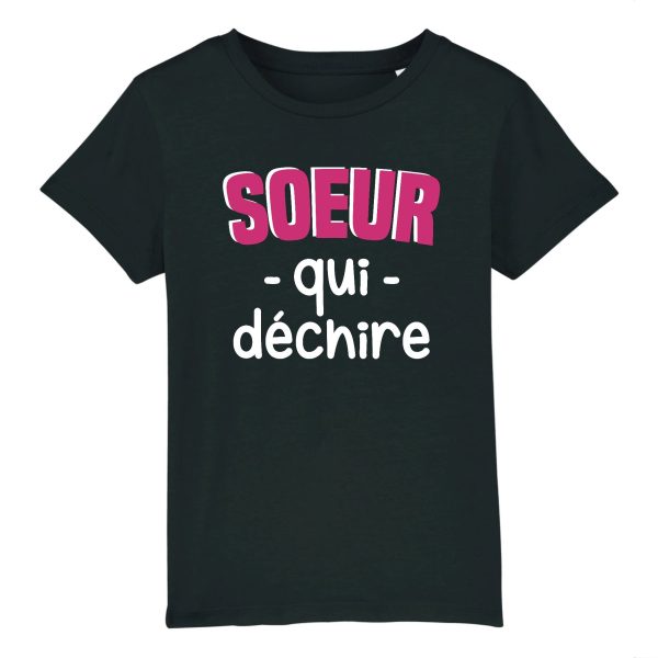 T-Shirt Enfant Soeur qui dechire