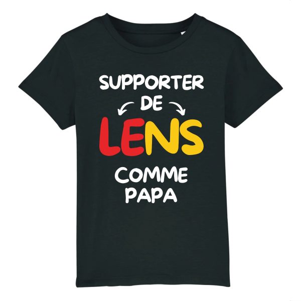 T-Shirt Enfant Supporter de Lens comme papa