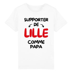 T-Shirt Enfant Supporter de Lille comme papa