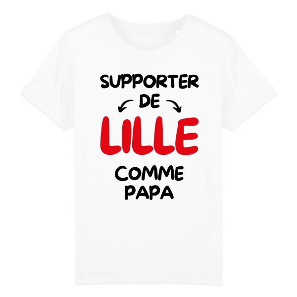 T-Shirt Enfant Supporter de Lille comme papa