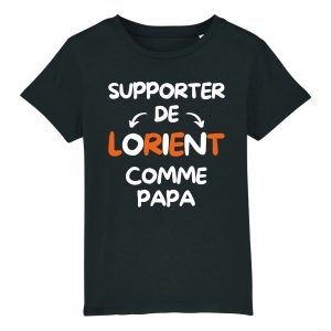 T Shirt Enfant Supporter de Lorient comme papa 5156 3