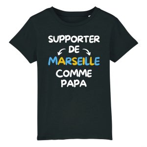 T-Shirt Enfant Supporter de Marseille comme papa