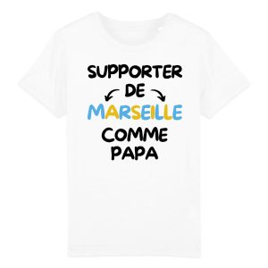 T-Shirt Enfant Supporter de Marseille comme papa