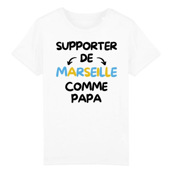 T-Shirt Enfant Supporter de Marseille comme papa