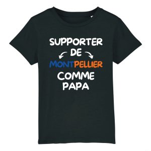 T-Shirt Enfant Supporter de Montpellier comme papa