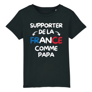 T-Shirt Enfant Supporter de la France comme papa