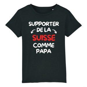 T-Shirt Enfant Supporter de la Suisse comme papa