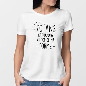 T shirt best sale 70 ans