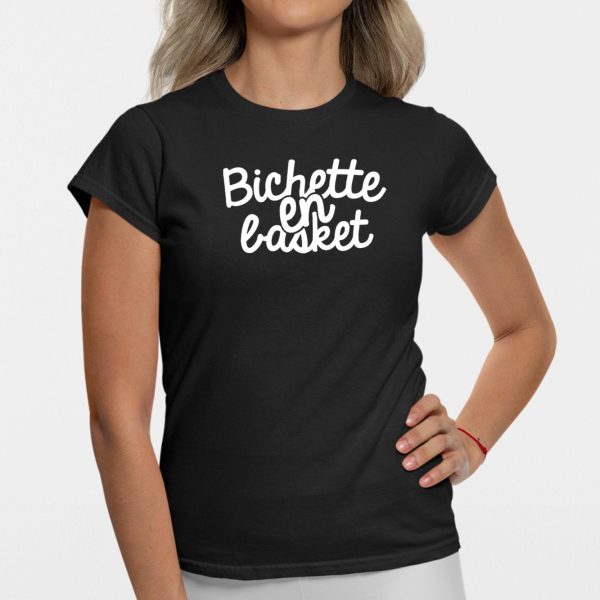T-Shirt Femme Bichette en basket