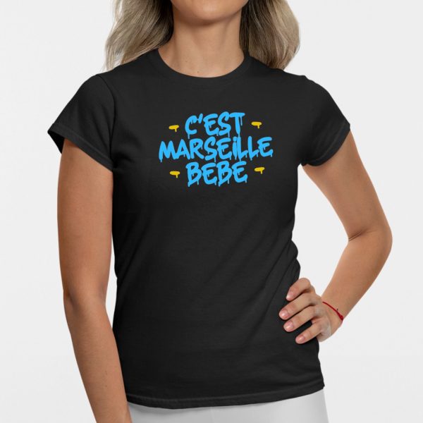 T-Shirt Femme C’est Marseille bebe